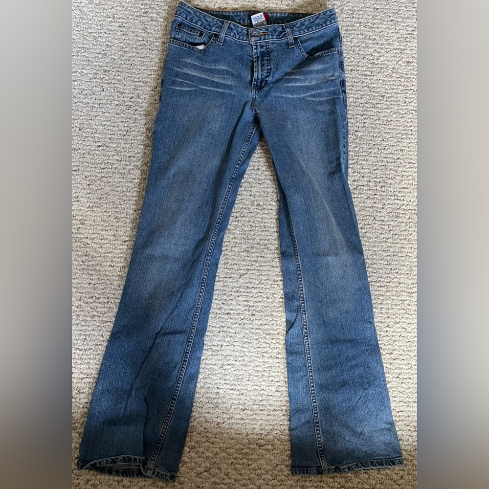 VTG Mossimo Supply Co. Blue Stretch Bootcut Jeans, Size 7